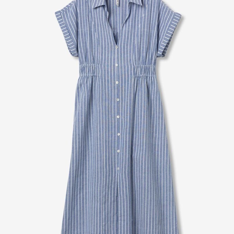Vestido largo rayas azules Camomila