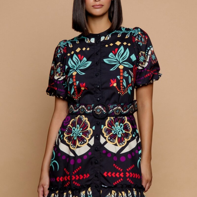 Vestido corto BOHO