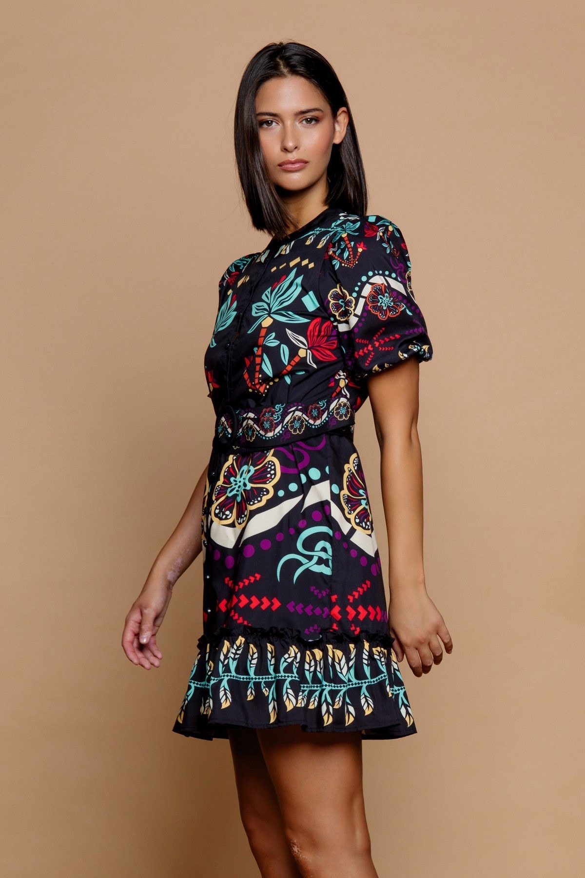 Vestido corto BOHO - Imagen 2