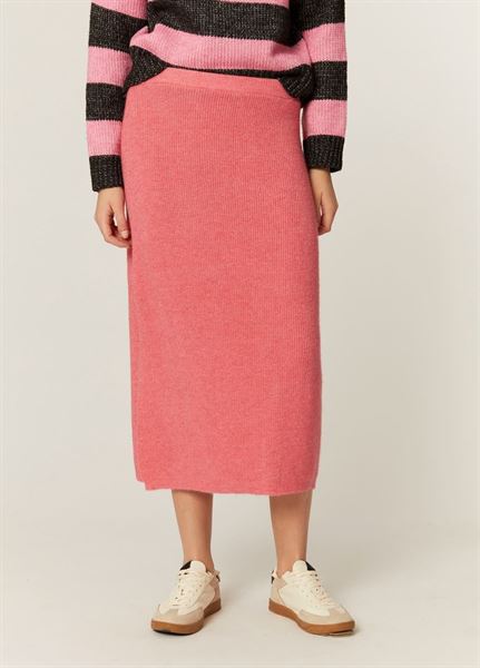 Falda punto rosa